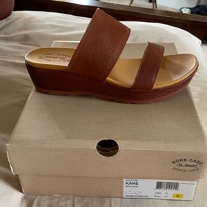 NIB Korkease two strap “Kane” sandal in Brown